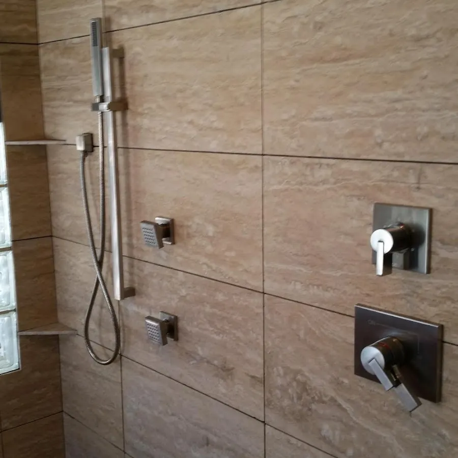 Shower fixture installation for Water Heater Replacement in Rochester